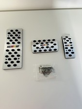 Ralliart Auto Aluminium Pedal Covers & Footrest Lancer Evo Eclipse Pajero L200