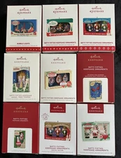 NEW 9 Hallmark NIFTY FIFTIES Keepsake Christmas Ornament Set 2015 to 2024 Gift