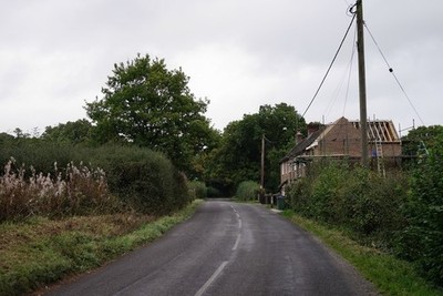Foto A2 Plumtree Cross Lane Scheunen grün am Nordrand von Scheunen G c2017