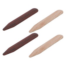 4Pcs Invisible ABS Collar Stays for Men and Women Formal Shirt Collar Support