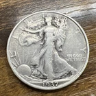1937-S Walking Liberty Half Dollar 50c Silver Actual Coin Good For Collection