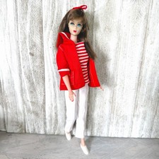 Vintage Barbie Doll 1967 TNT 1160 Mod Twist N Turn Go Go Co Co Brunette Bend Leg