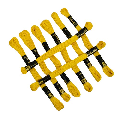 Anchor Cross Stitch Threads Embroidery Long Crafting Yellow Floss Skeins 25 Pcs - Picture 3 of 4