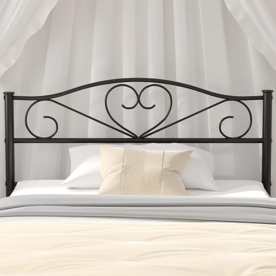 Metal Platform Bed Frame with Headboard & Footboard Twin Size Bed Frame No Box S - Image 3 of 3