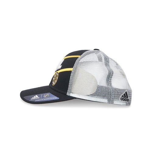Boston Bruins Adidas NHL Authentic Collection Meshback Trucker Snapback Hat Cap - Picture 3 of 5