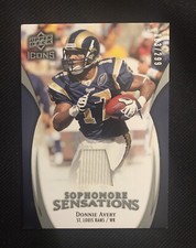 DONNIE AVERY CERTIFIED AUTHENTIC GAME USED JERSEY CARD ST. LOUIS RAMS