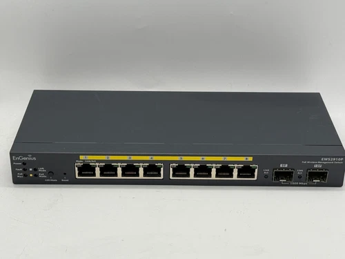 EnGenius 8-Port Managed Gigabit Compliant PoE Switch EWS2910P NO AC