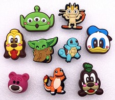  Qty 9 JIBBITZ - MISCELLANEOUS COMIC CHARACTERS - PVC Shoe Charms for Crocs 94