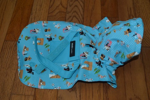NICOLE MILLER Blue Dog Raincoat Size XS