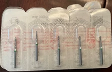 NTI KERR AXIS Dental Diamond Burs 856-012C FG 5/pk Round End Taper Coarse Grit