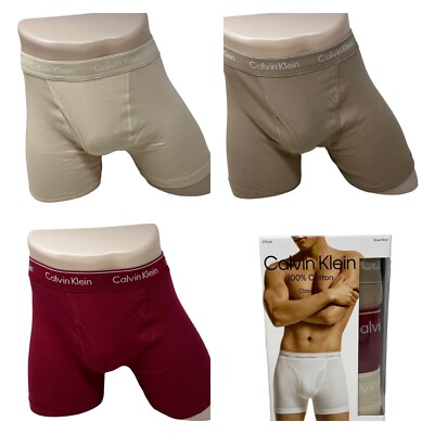 Calvin Klein Men s Underwear 3 Pack Cotton Stretch Boxer Brief Multi NB4003923