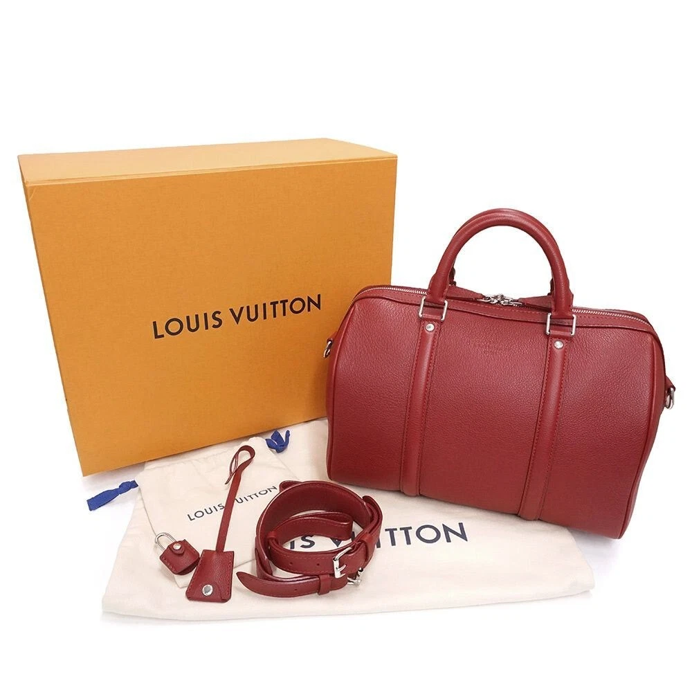 Louis Vuitton Red Leather Sofia Coppola PM Bag