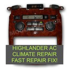 01 02 03 04 05 06 07 Toyota HIGHLANDER A/C HEATER CLIMATE Control FAST REPAIR🔥