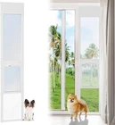 SLSY Dog Door for Sliding Glass Door, 74.8'' to 80.7'' H Doggy Door with Lock