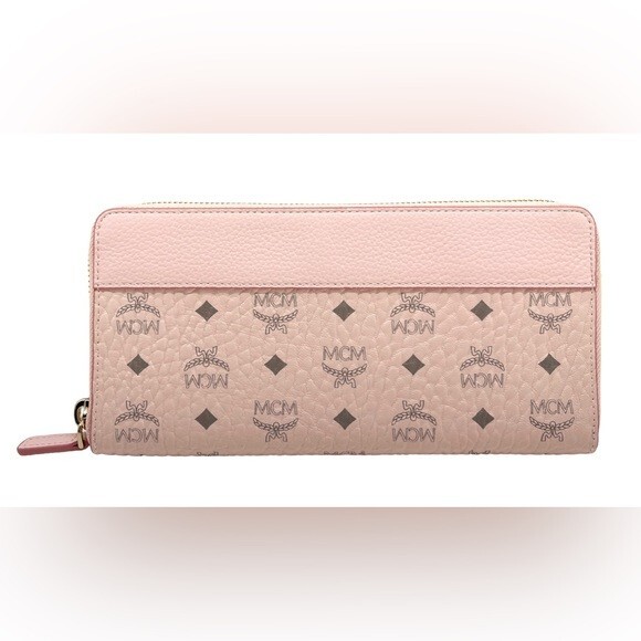 MCM Large Zip Around Wallet / ジッパー付き長財布 ピンク