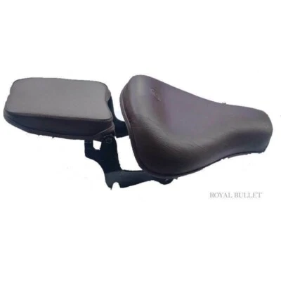 Fit For Royal Enfield Classic Reborn 350 500 Brown Color Front/Rear Folding Seat - Image 1 of 4