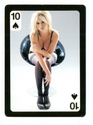 1 x Spielkarte Single Arena Magazin Art Model 10 of Pik Q94