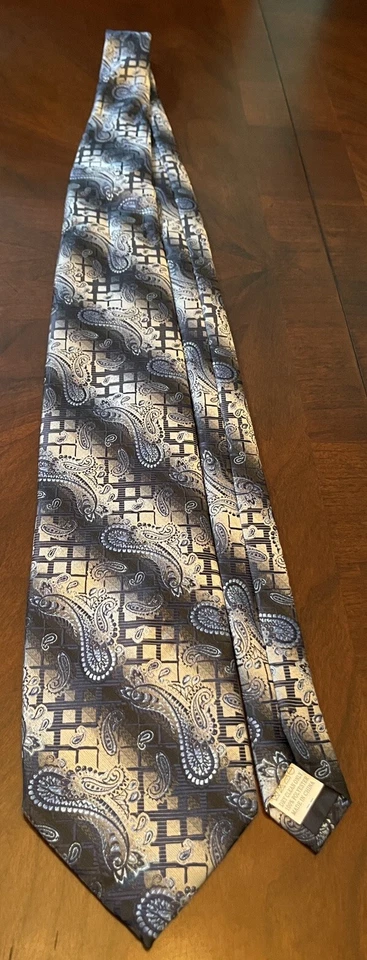 Corbata de cuello Daniel Ellissa azul 100 % poliéster para hombre hecha en China Foto 3 de 4