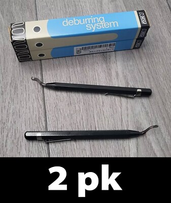 2pk Noga EO1000 Deburring System Tool, Black with Pocket Clip