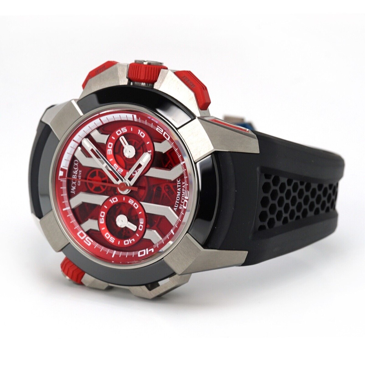 JACOB&CO ノベルティー Jacob & Co. Brilliant Skeleton Northern Lights Rose Gold Red