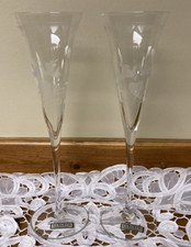 New Colony Forever Toasting Flutes Goblets Crystal Champagne Wedding
