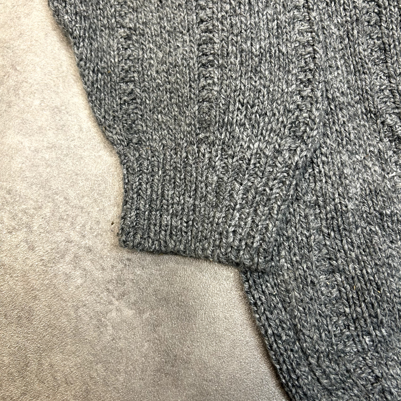 L.L Bean Knitted Jumper Mens Large Vintage Heavyweight Pullover Sweater, Grey image 5