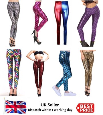 plus size fish scale leggings