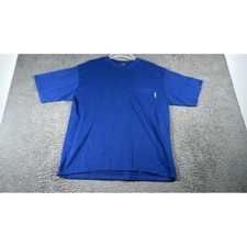 Classic II Men's Royal Blue Pocket T-Shirt Made in USA XL Casual Cotton Basic T