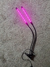 2 Head LED Grow Lights Plants Hydroponics Full Spectrum Plant Growing Lamp USB