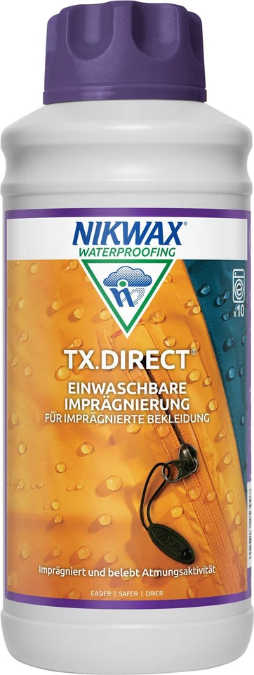 (1 Liter / 32,00 Euro) 1 Lite Nikwax TX Direct Einwaschbare Imprägnierung