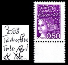 Variété : Tâches de Phosphore sur Marianne 3088, Neuf ** / Lot Timbre France