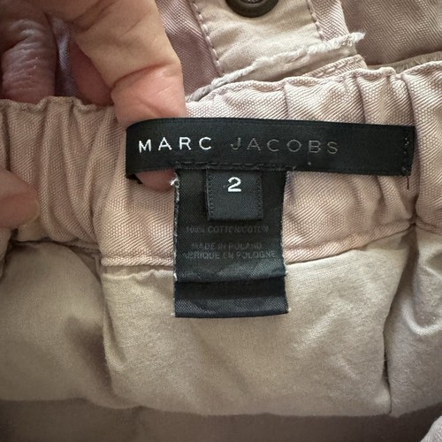 Marc Jacobs Mini Skirt Y2K Retro Utility Cargo A Line Raw Hem Pink 2 bv - Picture 5 of 7