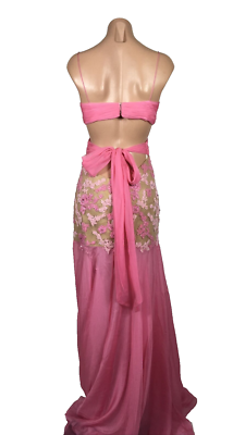 bubble gum pink bridesmaid dress Bubblegum Pink Bridesmaid Dress Matte Satin Size 1X