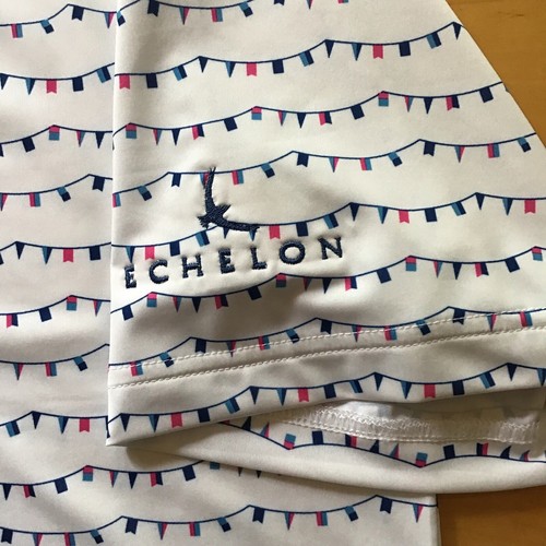 FJ Footjoy Golf Polo Herren Large Kurzarm Echelon Golfschläger Allover Print - Bild 4 von 12