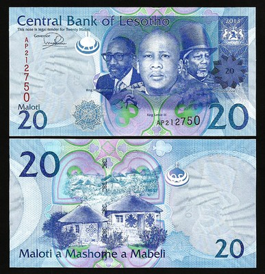 100 Maloti 2009 King Moshoeshoe P-19-New UNC Lesotho