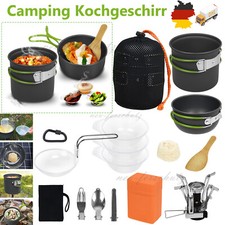 2-3 PERSON CAMPING OUTDOOR PICKNICK KOCHGESCHIRR KOCHTOPF TÖPFE BRATPFANNE SET