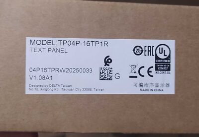 One New Delta TP04P-16TP1R Text Panel with built-in PLC Expedited Shipping 