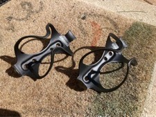 Coppia Gabbia Borraccia Arundel Mandible Fibra di Carbonio UD Nero Opaco Bici da Strada