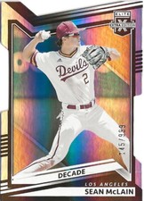 2022 Panini Elite Extra Sean McLain RC Rookie 145/999 Los Angeles Dodgers