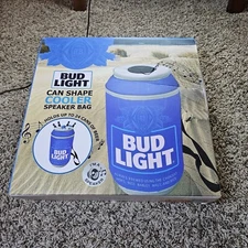 Bud Light Bluetooth Can Shape Cooler Speaker Bag Blue Backpack 24 Cans New