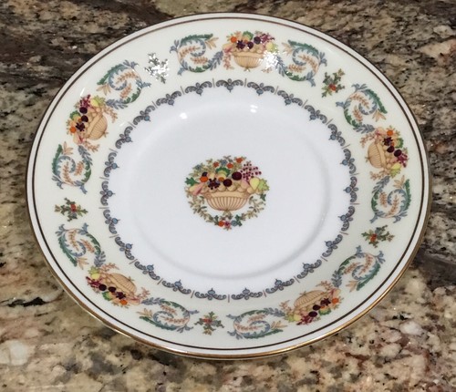 7 SETS AYNSLEY BANQUET FLAT 7 CUP N 7 SAUCER ENGLAND FLOWER BASKET 2 3/8”T - Picture 6 of 7