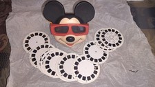 Vintage 1989 Mickey Mouse View-Master 3D Viewer Walt Disney With 15 Reels Works