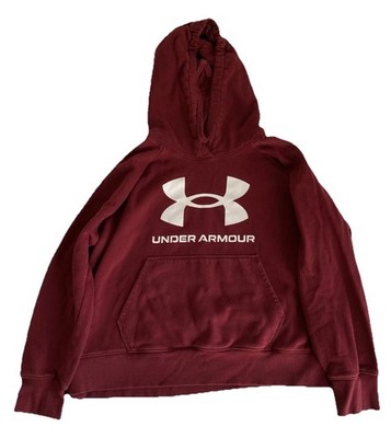 Under Armour Herren Kapuzenpullover Gr. 1X / 48/50 Hoodie Sweatshirt Burgundrot
