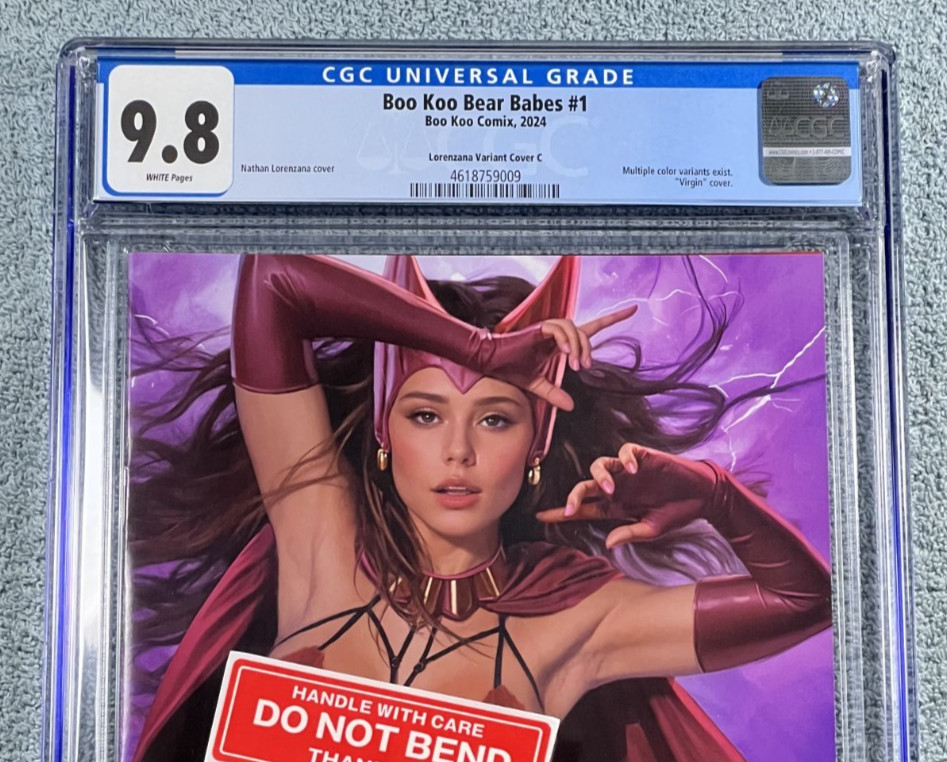 Bruja Escarlata Lorenzana Oso Babes #1 CGC 9,8 TL Variante Virgen 'C' LTD 100