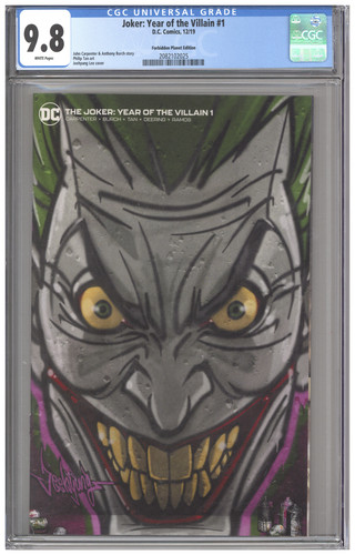 Joker Year of the Villain 1 CGC 9.8 Forbidden Planet Variant Cover Jeehyung Lee