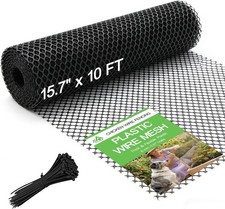 15.7" x10' Plastic Mesh Fence Roll Heavy Duty Chicken Wire