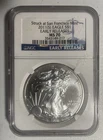 2011 S SILVER EAGLE NGC MS70 EARLY RELEASE
