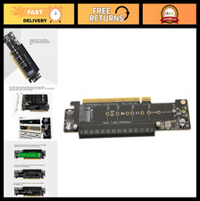 M.2 NVMe PCIe X16 Expansion Card, Supports PCIe 4.0, Durable PCB, Split X16 to X