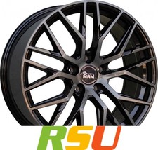 4x MAM RS4 gun metal brushed 8.5x19" ET35 LK5 120 ML 72.6 Alufelgen 19 Zoll