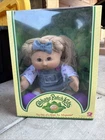 Cabbage Patch Kids Girl Blonde Hair, Purple Flower Dress